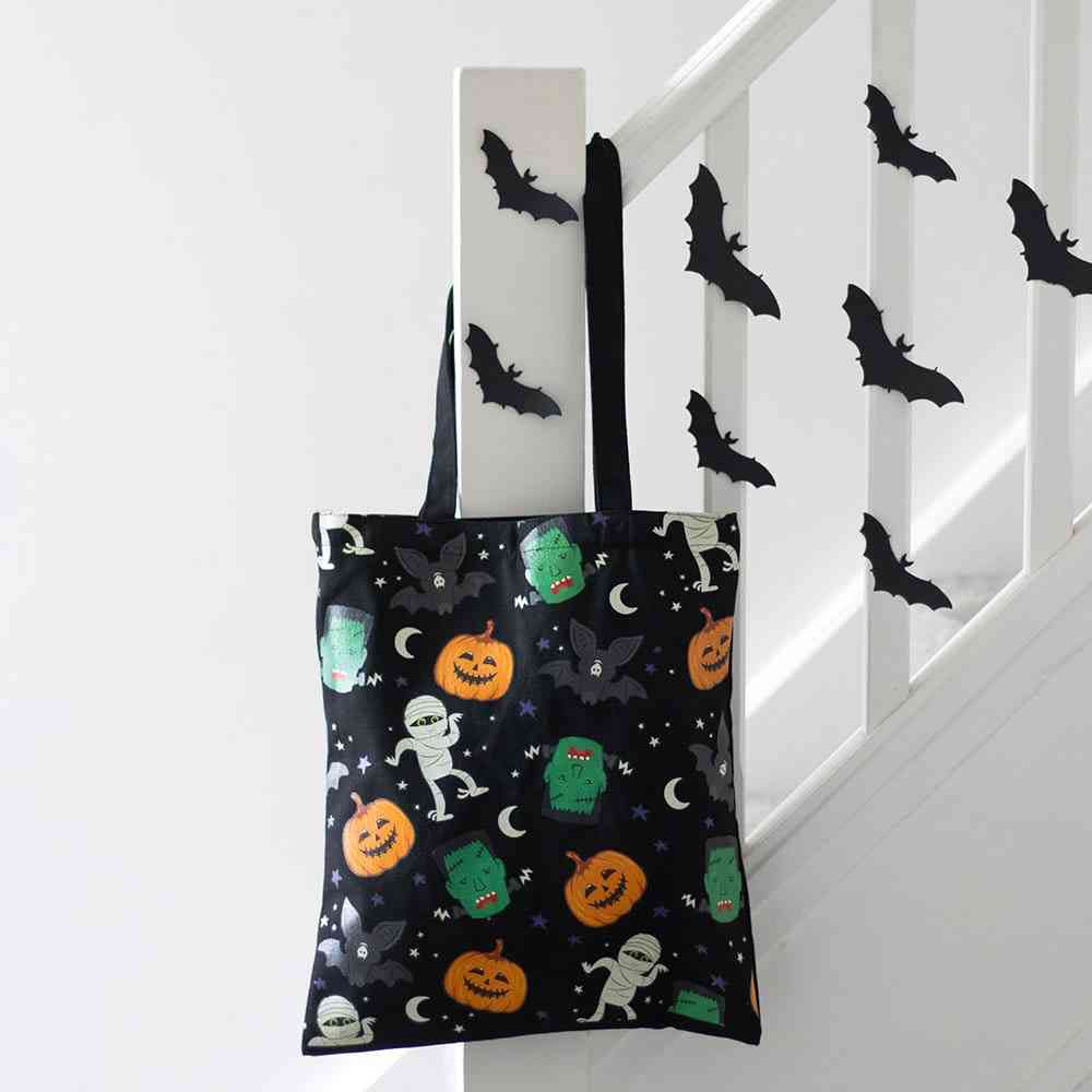 Something Different - Monster Mash Print Polycotton Tote bag - Multicolours